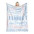 Nksudet Blanket Personalized Baby Blanket With Name For Kids，Custom