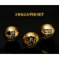 thumbnail image 3 of Set de regalo divertido dorado personalizado CybGene con pelotas de golf, 3 of 7