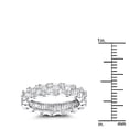 thumbnail image 3 of Unisex Thin 18K Designer Natural Diamonds Eternity Ring (White Gold Size 8), 3 of 3
