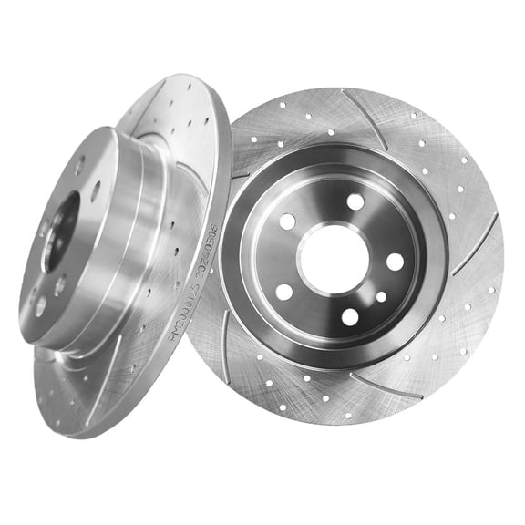 Rear Drilled Slotted Brake Disc Rotors For 2015-2020 Chevrolet Trax