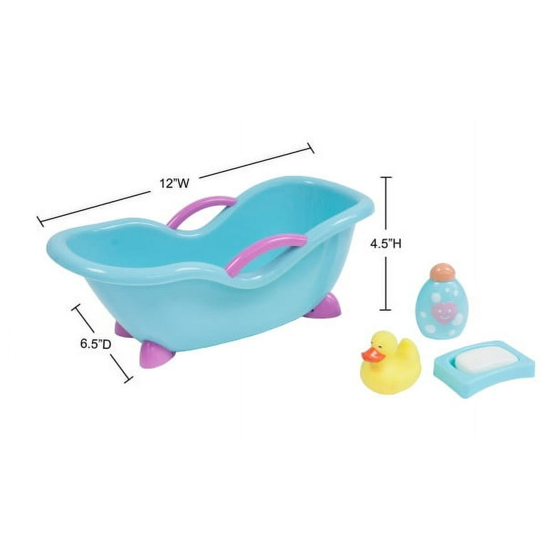 JC Toys For Keeps! Baby Doll Bath Tub with Accessories