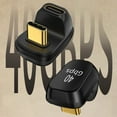 thumbnail image 6 of Tizuqe PD100W Type C To Type C Connector USB4.0/USB2.0 Type C Male to Female Adapter 40Gbps 180 Degree Angle Bend Extender, 6 of 8
