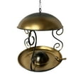 thumbnail image 2 of Bird Feeder Feeding Bowl Food Tray with Rain Cover and Metal Hook for Outdoor Garden Yard Patio Use, 2 of 9