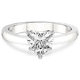 thumbnail image 3 of 4 Carat IGI Certified Heart Shape Lab Grown Diamond Engagement Ring | 14K White Gold | Elsa Hidden Accents Solitaire Diamond Ring | FG-VS1-VS2 Quality Friendly Diamonds, 3 of 4
