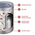 thumbnail image 4 of 12oz Tumblers Multicolor Christmas Gnome Pattern Vacuum Insulated Stainless Steel Travel Tumbler Cups Mug with Lid and Straw for Beer,Coffee,Beverages with Cleaning Brush for Cold & Hot Drinks, 4 of 5