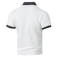 thumbnail image 5 of Kakii Men's 2 Piece Golf Outfit Set, Button-Down Short Sleeve Polo Shirt & Matching Shorts, Summer Casual Sweatsuit, 5 of 8