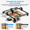 thumbnail image 4 of Longer RAY5 10W Laser Engraving Machine with 3.5 Inch Touch Screen, 60W DIY laser cutting machine for custom design, laser engraving machine for wood and metal, acrylic, leather, glass, etc., 4 of 9