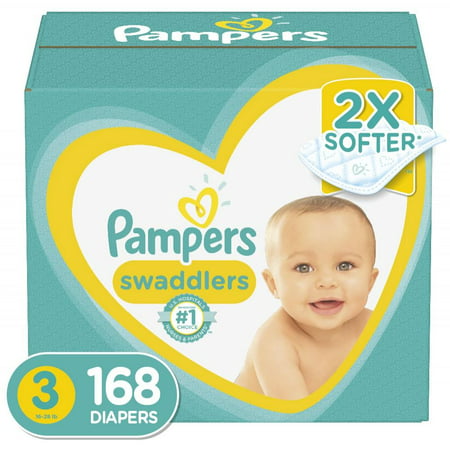 Pampers Swaddlers Diapers Size 3 168 Count