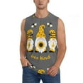 thumbnail image 2 of Goofa Bee Kind Printed Men's Sleeveless T-Shirt - Athletic Gym Workout Tank Top for Men - Moisture-Wicking, UPF 30+ Quick-Dry Muscle Tee-Large, 2 of 8