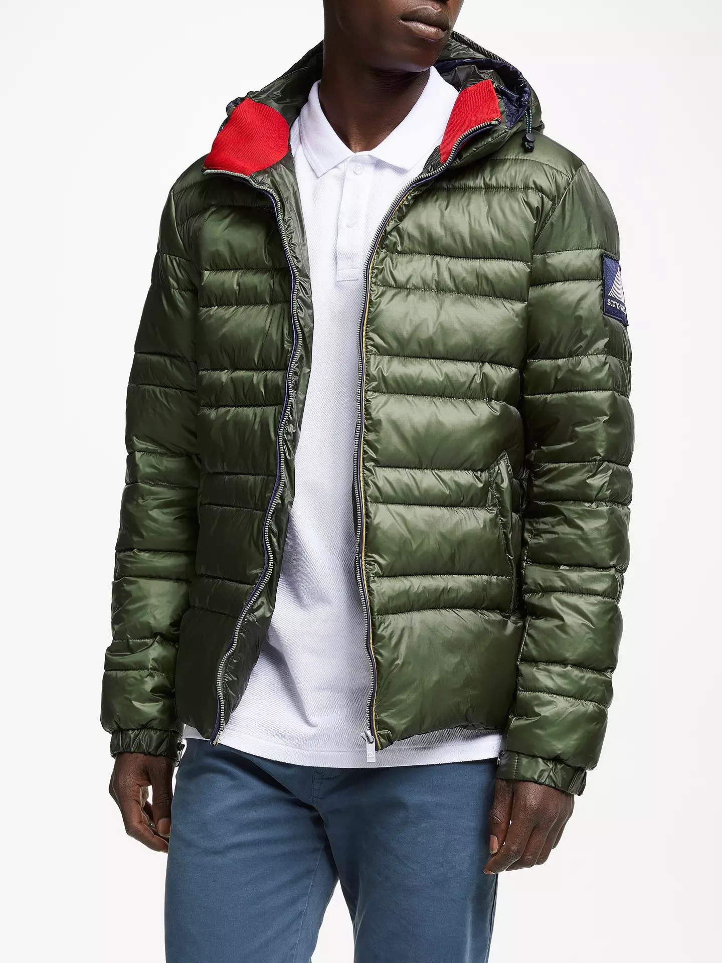 Scotch & Soda MED GREEN Quilted Primaloft Puffer Jacket, US X-Large - image 2 of 3