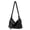 black, variant on Genuine Leather Hobo Bag, Women's Grainy Underarm Shoulder Crossbody Purse