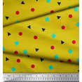 thumbnail image 2 of Soimoi Poly Georgette Fabric Square,Dot & Triangle Geometric Print Sewing Fabric Yard 52 Inch Wide, 2 of 3