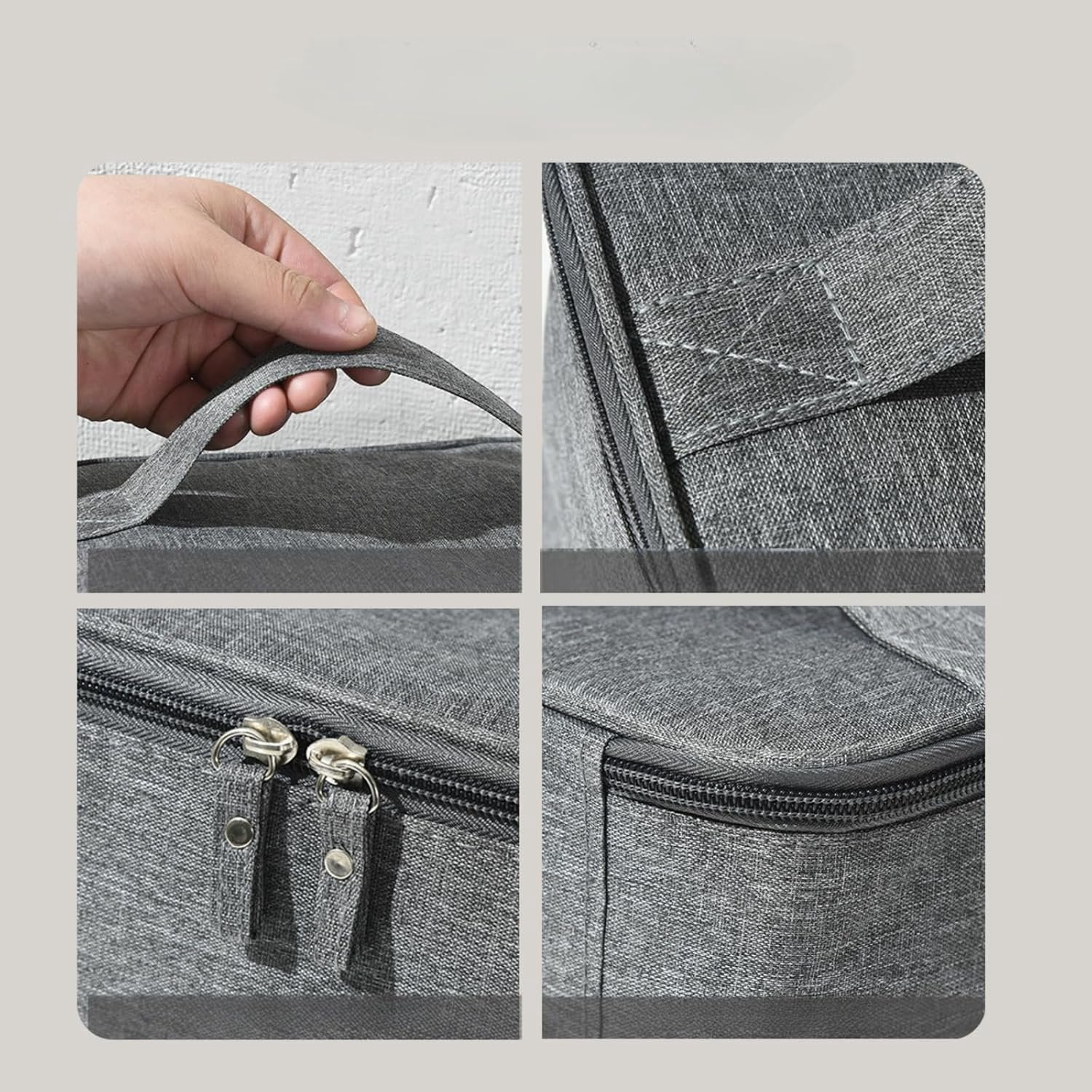 Toiletry Travel Bag For Men Women,Large  Makeup  Bag,Portable Travel Organizer Packing Cubes for Accessories Toiletries  Travel Essentials (Grey)