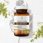 Secrets Of The Tribe Quinine Capsules Dietary Supplement, Natural Herbal Capsules for Immune System Support, Quinine (Cinchona officinalis) Dried Bark, 60 Capsules