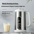 thumbnail image 5 of 40oz Stainless Steel Soy Milk Maker - 800W 2200RPM, Auto Clean, 24H Timer, 1200ml Capacity for Nuts/Soup/Juice, Smart Touch Control, 110V, 5 of 9
