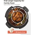 thumbnail image 3 of 16-in-1 Electric Pressure Cooker with Non-Stick Pot for Yogurt, Rice, Slow Cooking, Steaming, and More, 8 Quarts, 3 of 6