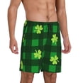 thumbnail image 2 of Bixox Men's Happy St. Patrick's Day5 printed lightweight casual shorts, soft sleep shorts with pockets., 2 of 7