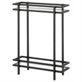 thumbnail image 2 of Henn&Hart 22"W Modern Metal/Glass Console Table in Blackened Bronze, 2 of 8