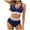 A-Navy, variant on Ynynloco Plus Size Womens Bikini Sets High Waisted Swimsuit Bikini Bathing Suit for Women Two Pieces Swimwear, Swim Suits for Women 2025