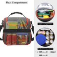 thumbnail image 2 of Bolsa frigorífica MIER con aislamiento de 2 compartimentos, gris y naranja, 2 of 7