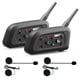thumbnail image 1 of EJEAS Vnetphone V6 Bluetooth Casco de motocicleta Intercomunicador Auriculares 1200M 850mAh Impermeable Moto Moto de nieve Interfono Auriculares 6 jinetes para montar (dos paquetes), 1 of 5