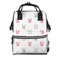 thumbnail image 1 of Disketp Girl Rabbit Mochila de Pañales de Gran Capacidad con Múltiples Bolsillos, Mochila de Viaje Multifuncional para Bebé, Unisex, Moderna y Resistente, 1 of 6