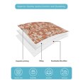 thumbnail image 4 of Full Size Quilt Bedding Set, Botanical Rose Reversible Summer Quilt 3 Pieces, Vintage Burnt Orange Floral Leaf Farmhouse Lightweight Bedspreads Coverlets with 2 Pillow Shams for All Seasons, 4 of 5