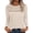 Beige, variant on Lace Long Sleeve Shirts Womens Tops Dressy Casual Knit Boho Lightweight Blouses Winter Clothing Fall Fashion