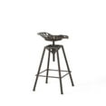 thumbnail image 3 of Christopher Knight Home Chapman 28-inch Iron Saddle Copper Barstool by  - 15.70" D x 19.80" W x 28.2" H, 3 of 5