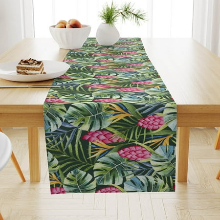 

Federra Sunflower And Floral Pattern Table Runner Heat Insulating And Non Slip Linen Placemat For Summer