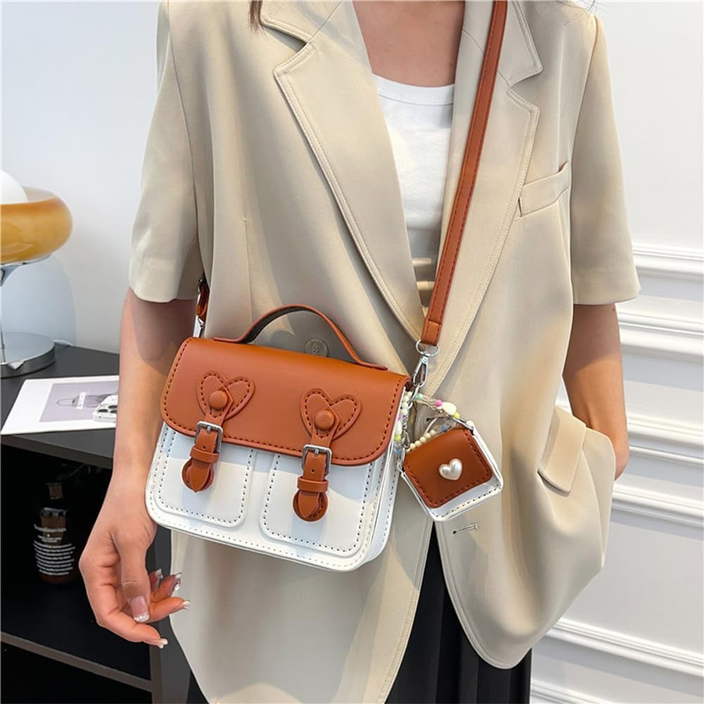 DIY Crossbody Bag Making Kit PU Leather Shoulder Bag Sewing Kit Handmade Messenger Bag Sewing Materials Personalized Bag Stitching Kit Handicraft Purse Making Accessories 6.97x1.97x5.91 Inch