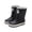 Black, variant on Xfvqtps Kids Rain Boots Waterproof Rainboots Non-Slip Thick Sole Rubber Boots for Boys Girls Outdoor Play