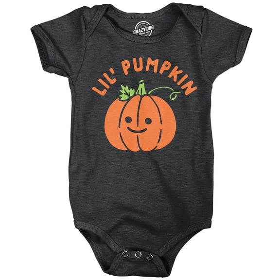 Lil Pumpkin Baby Bodysuit Funny Cute Halloween Jumper For Infants