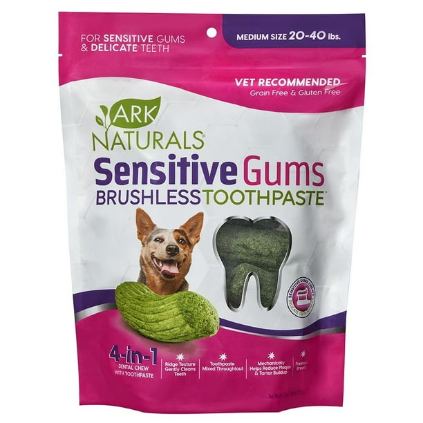 Ark Naturals Sensitive Gums Brushless Toothpaste for Dogs Dental Health