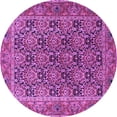 thumbnail image 1 of Ahgly Company Indoor Round Persian Purple Traditional Area Rugs, 8' Round, 1 of 4