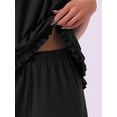 thumbnail image 5 of DARING DIVA Women's 2pcs Sleeveless Ruffles Pajama Set S Black, 5 of 7