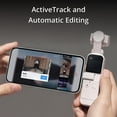thumbnail image 2 of Open Box DJI Pocket 2 Exclusive Combo (Sunset White) - Pocket-Sized Vlogging Camera, 3-Axis Motorized Gimbal, 4K Video Recorder, 64MP Photo, ActiveTrack 3.0, YouTube TikTok Video, 2 of 11