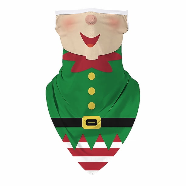 Worallymy Navidad Ciclismo Bandana Cara Cuello Cubierta Bufanda Deportes al aire libre Correr Ciclismo Poliéster Bufanda BXHE163 Worallymy JD735809384