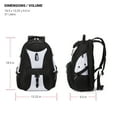 thumbnail image 6 of SWISSGEAR ScanSmart TSA 17 Laptop Backpack in Black & White, for Business, Travel, College, Everyday, 6 of 8