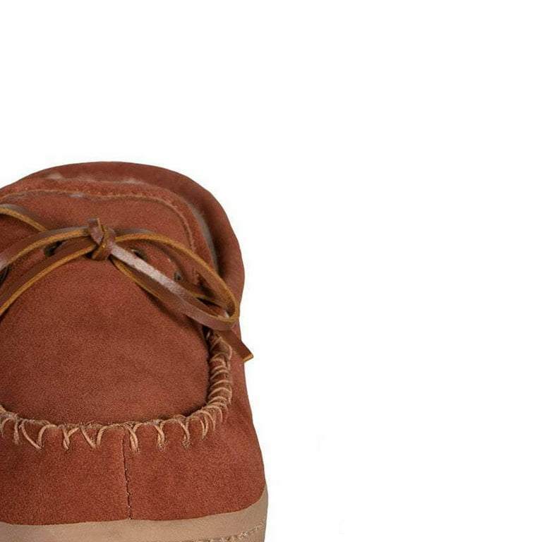 Cloud Nine Men's Sheepskin Moccasin Slippers - Genuine Sheepskin Lined, Indoor/Outdoor, Slip-On Comfort