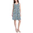 thumbnail image 2 of FORMRS Summer Dress for Women Loose U Neck Sleeveless Midi Beach Sundresses with Pockets, Blue Hockey Pattern, 2 of 8