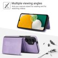 thumbnail image 2 of Allytechgroup Detachable Cards Holder Case for Samsung Galaxy A13 4G, RFID Blocking 2 In 1 Wallet PU Leather Case with Stand Compatible with Magsafe Shockproof Cover for Galaxy A13 4G, Purple, 2 of 5