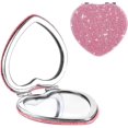 thumbnail image 2 of Espejo de tocador pequeño en forma de corazón, espejo de maquillaje portátil para viajes, 2 of 5