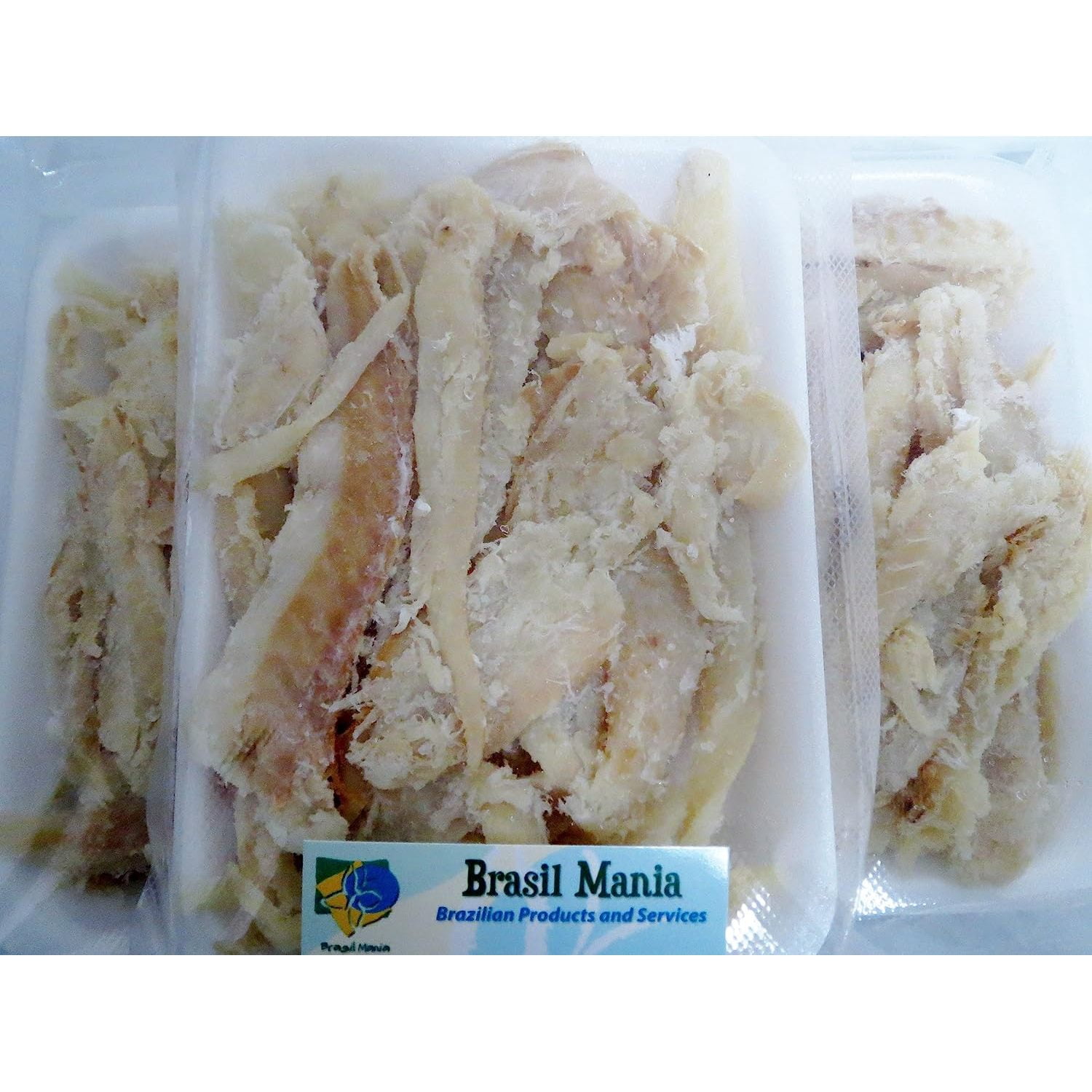 Bacalhau Bacalao Dry Salted Cod Pieces, No Bone No Skin 3 PACK