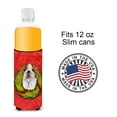 thumbnail image 4 of Bulldog English Cristmas Wreath Ultra Hugger for slim cans, 4 of 6
