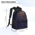thumbnail image 2 of Hirioo Gold Black Glitter for Casual Backpack College Backpack Laptop Backpack for Women and Men College Workplace Travel, 2 of 8