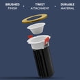 thumbnail image 3 of LUXRITE 2 In. LED Recessed Light, Round White & Brass Interchangeable Trim, 5CCT, 1000LM, 15W, CRI80, Dimmable, 3 of 7