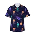 thumbnail image 1 of Fotbe Sea Jellyfish Camisa Hawaiana para Hombre Unisex – Camisa Casual de Verano con Botones de Manga Corta de Algodón y Lino,Medium, 1 of 7