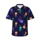 thumbnail image 1 of Balery Sea Jellyfish Camisas hawaianas de manga corta para hombre, camisas playeras de corte holgado, camisas de vacaciones con botones,Small, 1 of 7