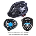 thumbnail image 2 of Casco de bicicleta DQrwqpou transpirable con luz trasera talla S negro, 2 of 9